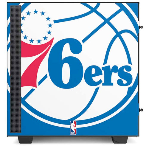 NBA Philadelphia 76ers Large Logo NZXT H510 Compact ATX Mid-Tower Case Skin