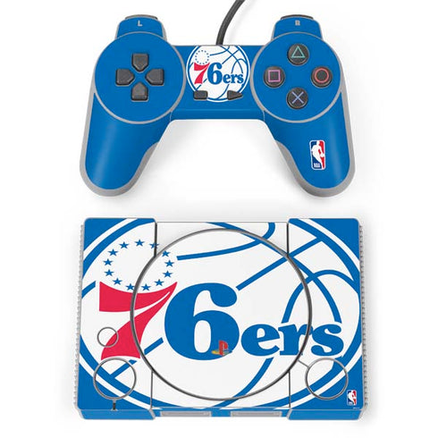NBA Philadelphia 76ers Large Logo PlayStation Classic Bundle Skin