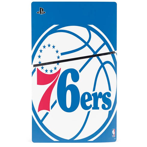 NBA Philadelphia 76ers Large Logo PS5 Slim Digital Edition Bundle Skin