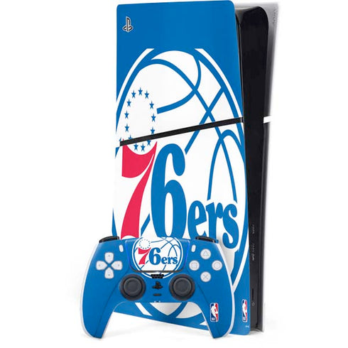 NBA Philadelphia 76ers Large Logo PS5 Slim Digital Edition Console Skin