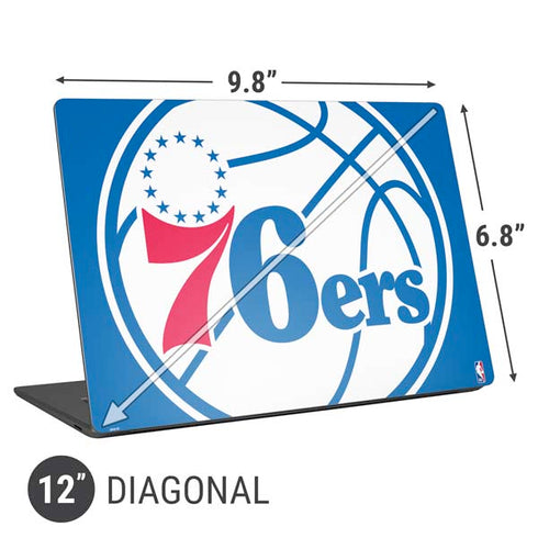 NBA Philadelphia 76ers Large Logo Universal Laptop 12in (9.8 x 6.8in) Skin
