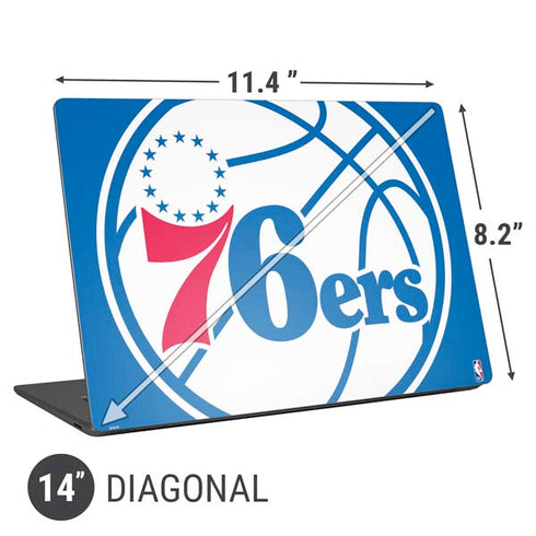 NBA Philadelphia 76ers Large Logo Universal Laptop 14in (11.4 x 8.2in) Skin