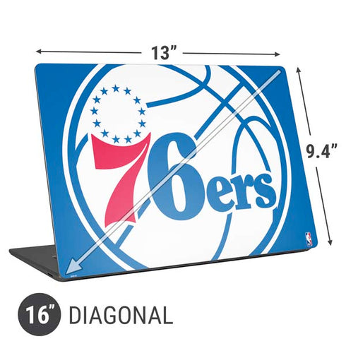NBA Philadelphia 76ers Large Logo Universal Laptop 16in (13 x 9.4in) Skin