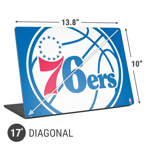 NBA Philadelphia 76ers Large Logo Universal Laptop 17in (13.8 x 10in) Skin