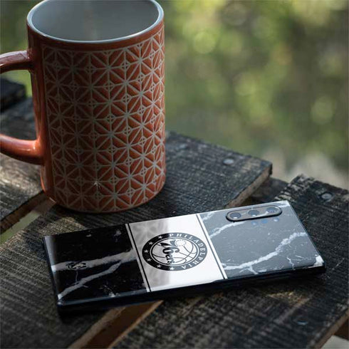 NBA Philadelphia 76ers Marble Galaxy Note 10 Plus Skin