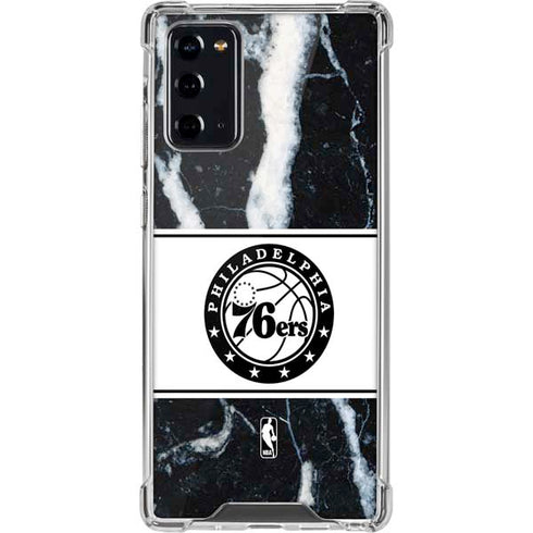 NBA Philadelphia 76ers Marble Galaxy Note20 5G Clear Case