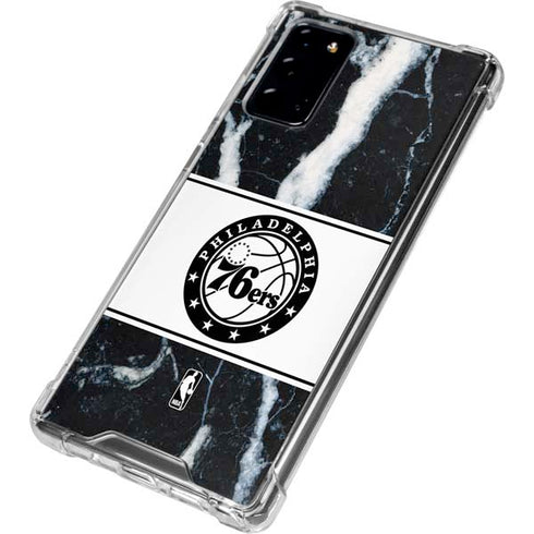 NBA Philadelphia 76ers Marble Galaxy Note20 5G Clear Case