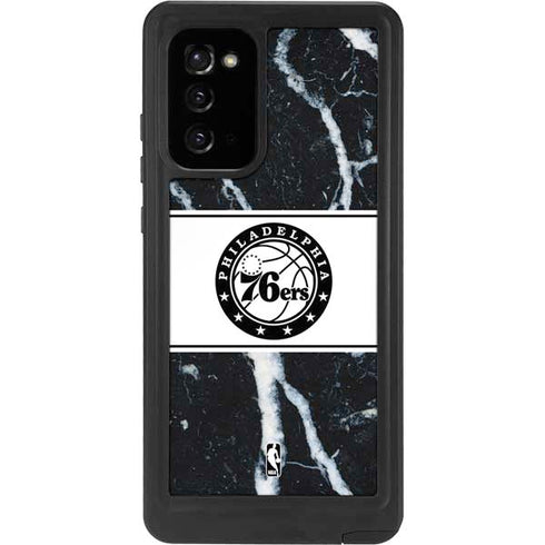 NBA Philadelphia 76ers Marble Galaxy Note20 5G Waterproof Case