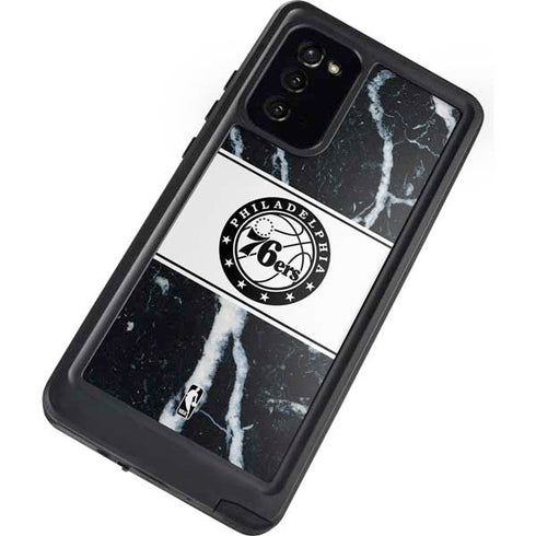 NBA Philadelphia 76ers Marble Galaxy Note20 5G Waterproof Case