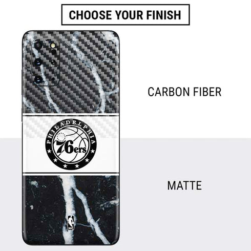 NBA Philadelphia 76ers Marble Galaxy S20 Plus Skin