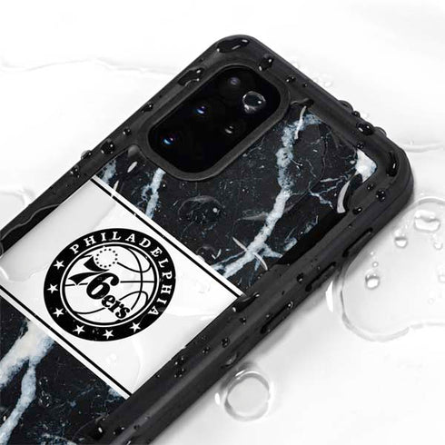 NBA Philadelphia 76ers Marble Galaxy S20 Plus Waterproof Case