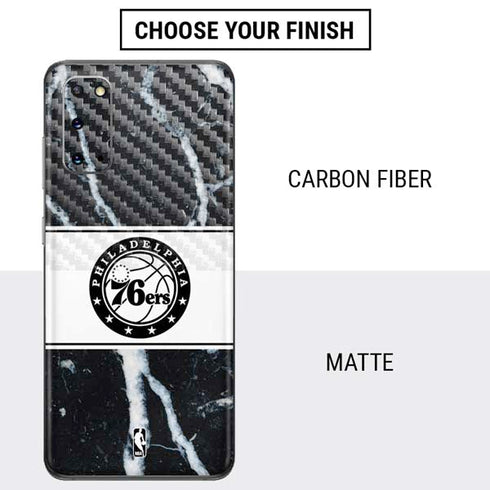 NBA Philadelphia 76ers Marble Galaxy S20 Skin