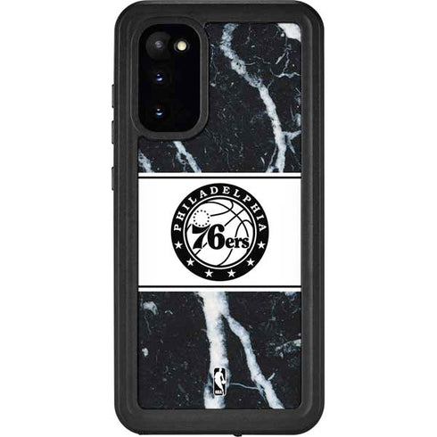 NBA Philadelphia 76ers Marble Galaxy S20 Waterproof Case