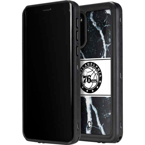 NBA Philadelphia 76ers Marble Galaxy S20 Waterproof Case