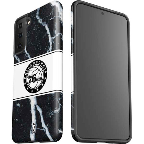 NBA Philadelphia 76ers Marble Galaxy S21 Plus 5G Pro Case