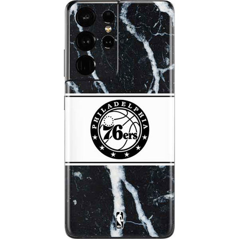NBA Philadelphia 76ers Marble Galaxy S21 Ultra 5G Skin