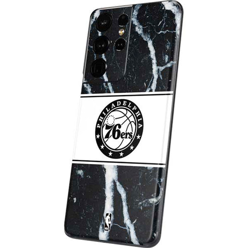 NBA Philadelphia 76ers Marble Galaxy S21 Ultra 5G Skin