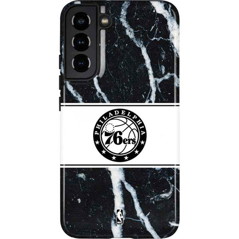 NBA Philadelphia 76ers Marble Galaxy S22 Plus Pro Case