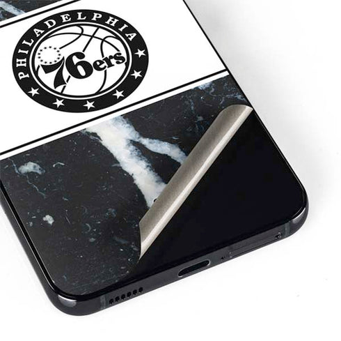NBA Philadelphia 76ers Marble Galaxy S22 Plus Skin
