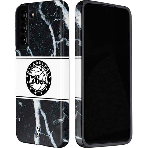 NBA Philadelphia 76ers Marble Galaxy S22 Pro Case