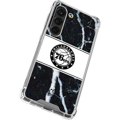 NBA Philadelphia 76ers Marble Galaxy S23 Clear Case