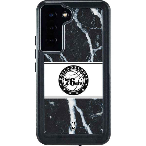 NBA Philadelphia 76ers Marble Galaxy S23 Plus Waterproof Case