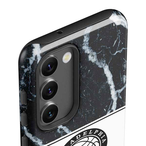 NBA Philadelphia 76ers Marble Galaxy S23 Pro Case