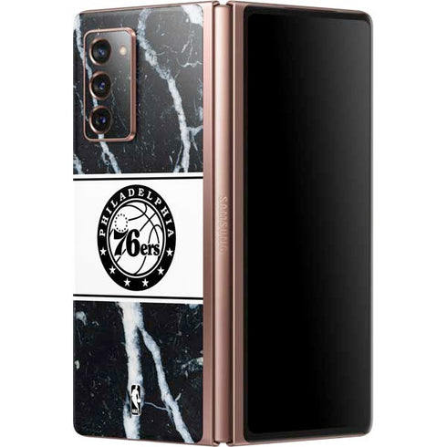 NBA Philadelphia 76ers Marble Galaxy Z Fold2 5G Skin