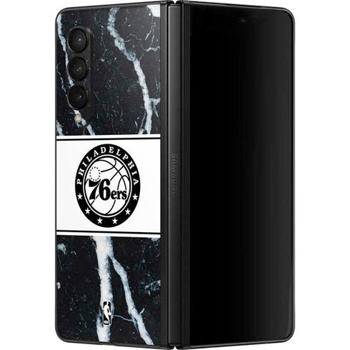 NBA Philadelphia 76ers Marble Galaxy Z Fold3 5G Skin