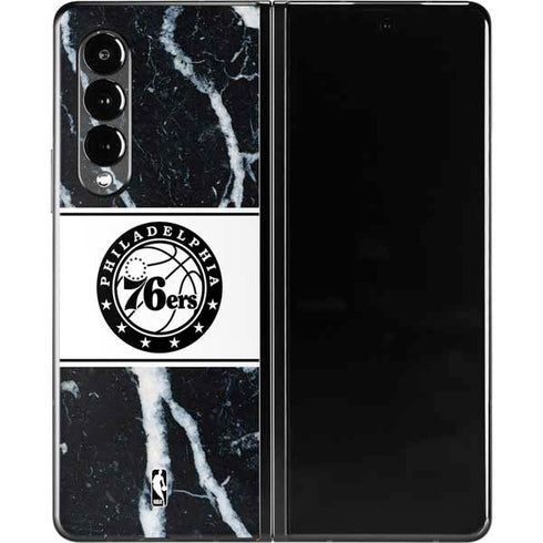 NBA Philadelphia 76ers Marble Galaxy Z Fold3 5G Skin