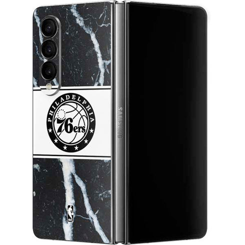 NBA Philadelphia 76ers Marble Galaxy Z Fold4 5G Skin