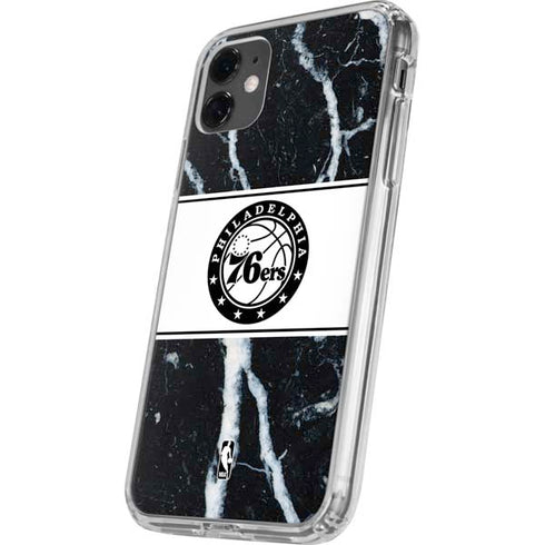 NBA Philadelphia 76ers Marble iPhone 11 Clear Case