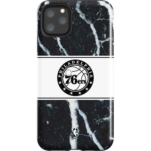 NBA Philadelphia 76ers Marble iPhone 11 Pro Max Impact Case