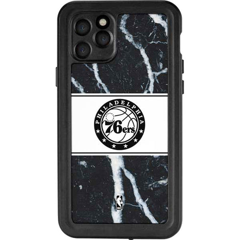 NBA Philadelphia 76ers Marble iPhone 11 Pro Waterproof Case