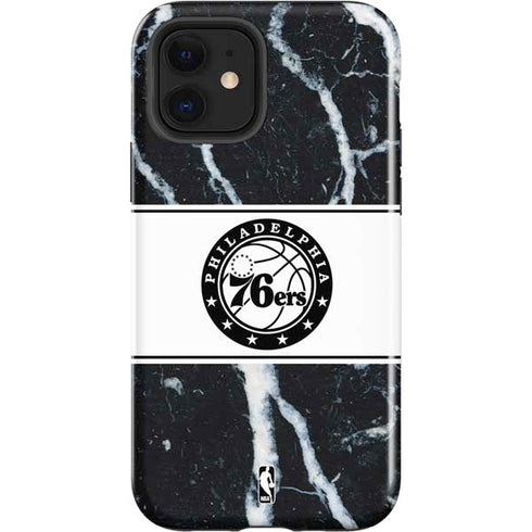 NBA Philadelphia 76ers Marble iPhone 12 Impact Case
