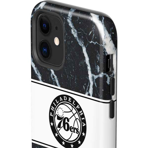 NBA Philadelphia 76ers Marble iPhone 12 Impact Case