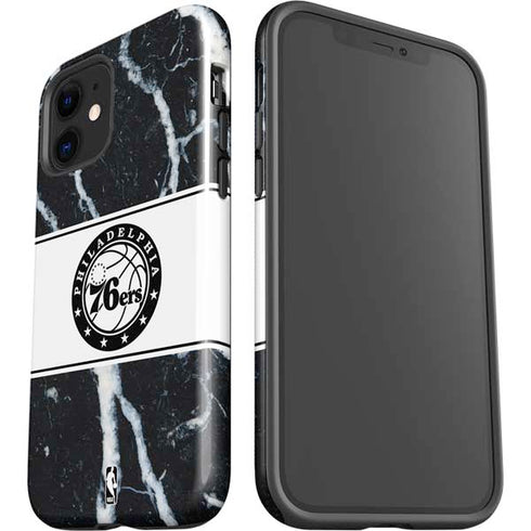 NBA Philadelphia 76ers Marble iPhone 12 Impact Case