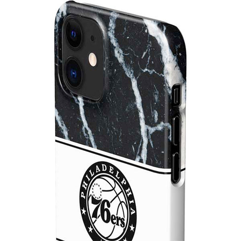 NBA Philadelphia 76ers Marble iPhone 12 Mini Lite Case
