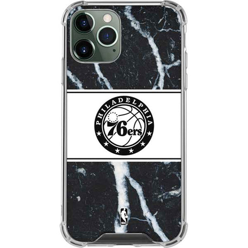 NBA Philadelphia 76ers Marble iPhone 12 Pro Max Clear Case