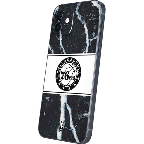 NBA Philadelphia 76ers Marble iPhone 12 Skin