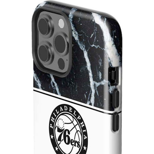 NBA Philadelphia 76ers Marble iPhone 13 Pro Max Impact Case