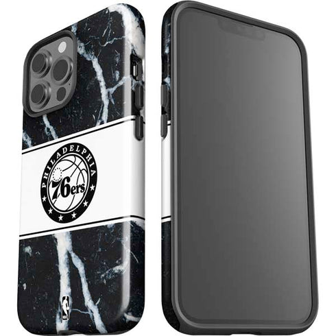 NBA Philadelphia 76ers Marble iPhone 13 Pro Max Impact Case