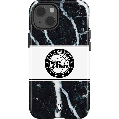 NBA Philadelphia 76ers Marble iPhone 15 Impact Case