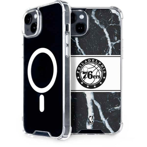 NBA Philadelphia 76ers Marble iPhone 14 Plus MagSafe Case