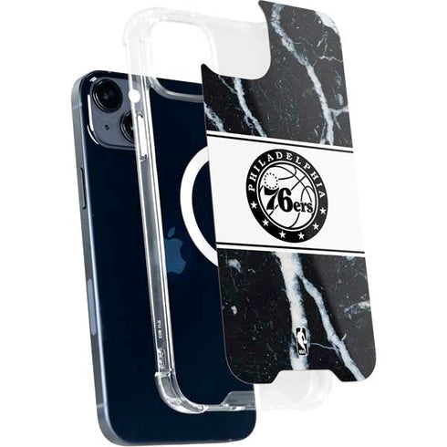 NBA Philadelphia 76ers Marble iPhone 15 Plus MagSafe Case