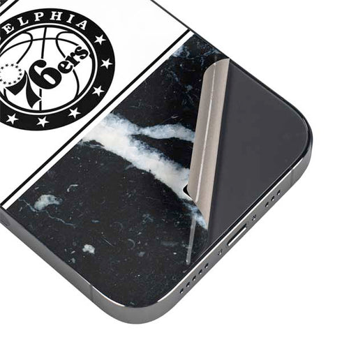 NBA Philadelphia 76ers Marble iPhone 14 Pro Max Skin