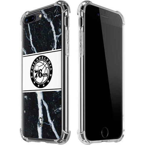 NBA Philadelphia 76ers Marble iPhone 7/8 Plus Clear Case