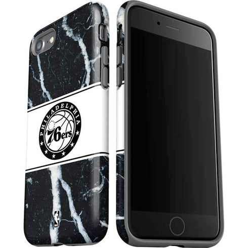NBA Philadelphia 76ers Marble iPhone SE (2nd & 3rd Gen) Pro Case