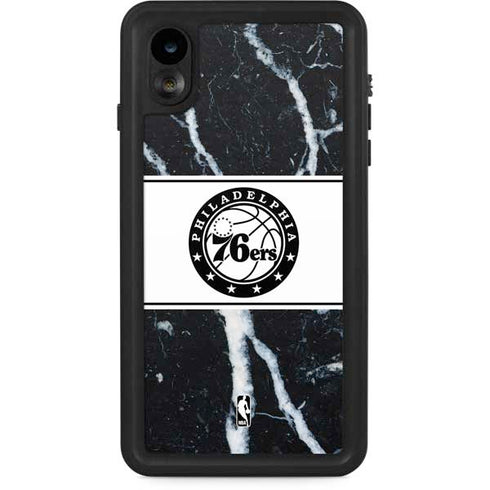 NBA Philadelphia 76ers Marble iPhone XR Waterproof Case