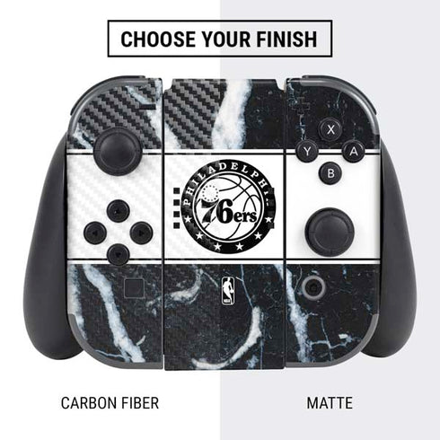 NBA Philadelphia 76ers Marble Nintendo Switch Bundle Skin
